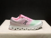 On Cloud 6 Push Sneakers in Pink, Green and White