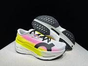 On Cloudboom Max Running Shoes, White Pink Yellow