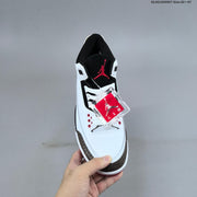 Air Jordan 3 OG World's Best Dad White Black Red Sneakers