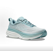HOKA Bondi 8 Running Shoes in Light Blue