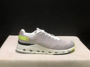 On Cloudnova Form 2 Sneakers, Grey and Fluorescent Green