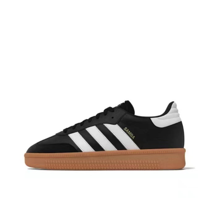 adidas Samba Sneakers Black White Gum Sole IE1379