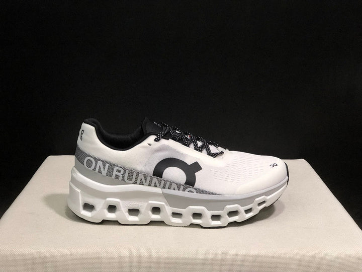 On Cloudmonster 2 Running Shoes, White/Silver