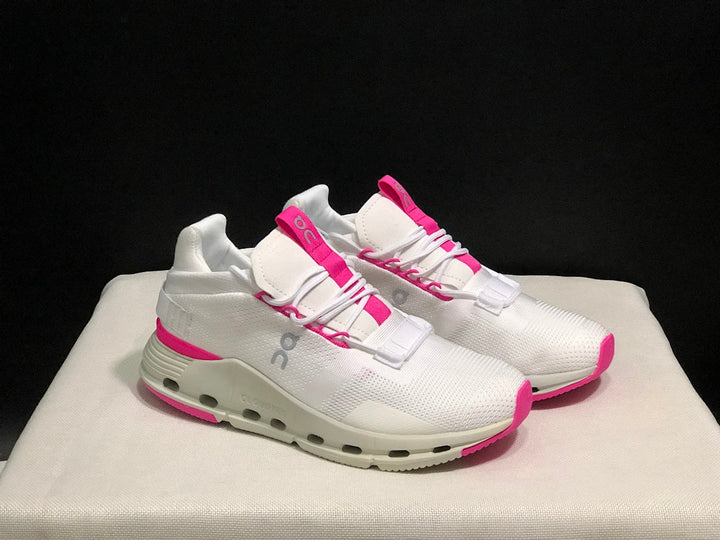 On Cloudnova Sneakers White Pink