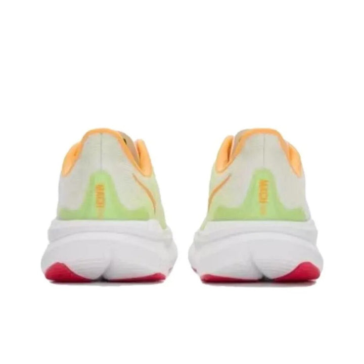 HOKA Road Running Shoes in White and Lime