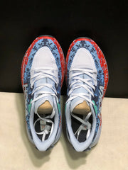 HOKA Speedgoat 6 Trail Running Shoes, Blue and Orange