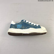 MMY Wayne Low-Top Sneakers in Blue Denim