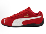 Puma Speedcat Red and White Suede Sneakers