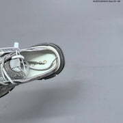 GCDS Silver Lace-Detail Backless Sneakers