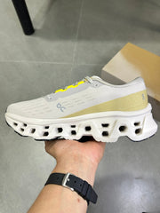 On Running Cloudmonster Running Shoes, Ivory Yellow