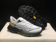 HOKA Speedgoat 5 Trail Running Shoes White Gray