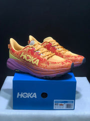 HOKA Speedgoat 6 Trail Running Shoes, Orange and Yellow