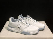 On The Roger Clubhouse Pro Tennis Shoes White Grey