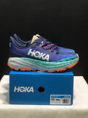 HOKA Speedgoat 6 Trail Running Shoes, Blue and Teal