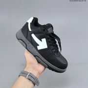 Off-White Arrows Low-Top Sneakers in Black and White