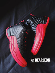 Jordan Air Jordan 12 Retro Flu Game Black Red Sneakers