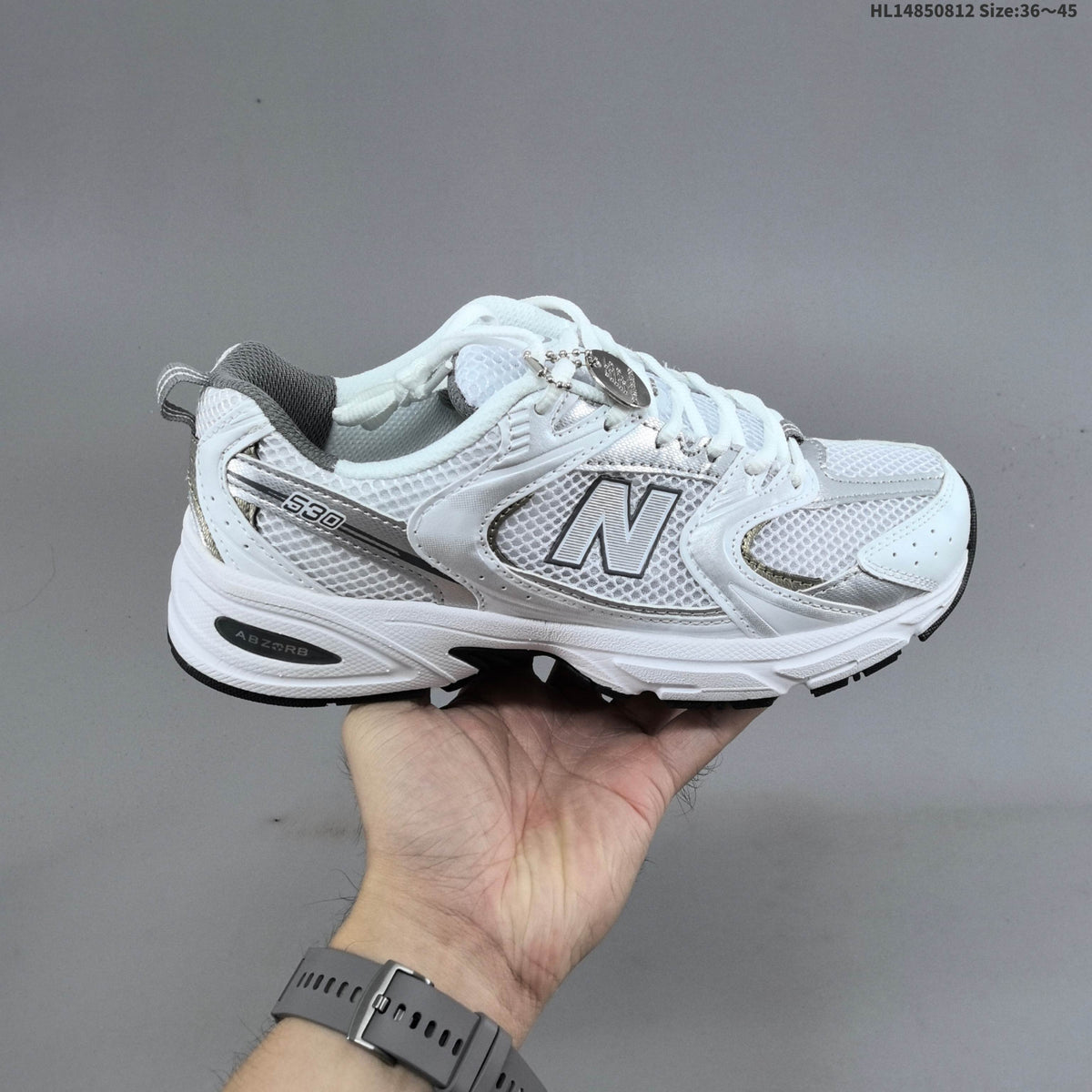 New Balance MR530AD Retro Mesh Sneakers White Silver