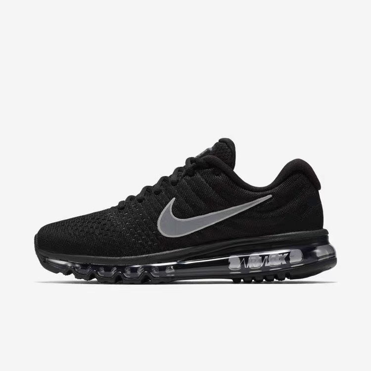 Nike Air Max 2017 Black Silver Running Sneakers 849559-001