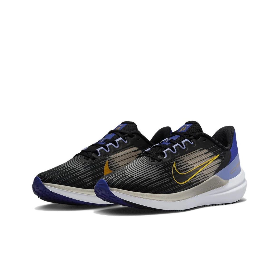 Nike Air Winflo 9 Running Shoes Black Blue DD8686-003