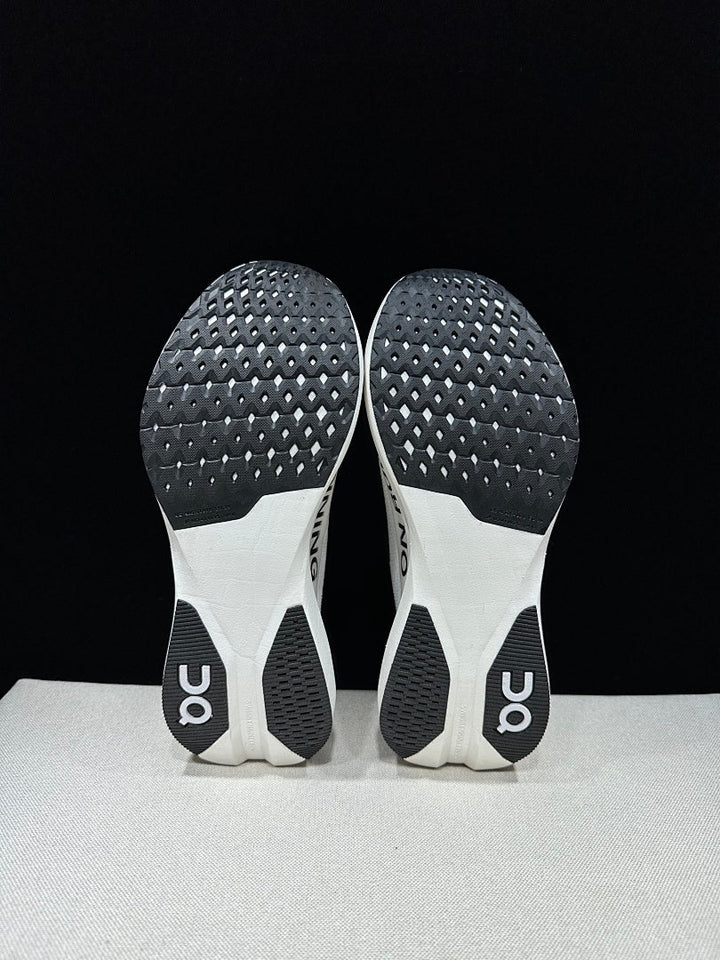 On Cloudboom Strike LS White Black Running Shoes