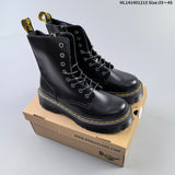 Dr. Martens 1057 Black Platform Lace-Up Boots