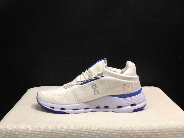On Cloudnova 1 Sneakers, White and Blue