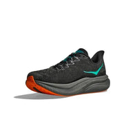 HOKA Mach 6 Running Shoes, Black with Teal and Orange
