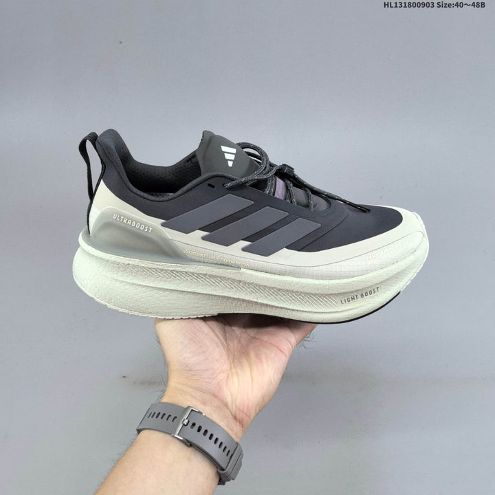 Adidas Ultraboost 5 Running Shoes, Charcoal and Cream