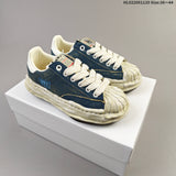 MMY Wayne Low-Top Sneakers in Blue Denim
