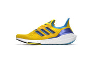 adidas UltraBoost 22 Running Shoes, Yellow and Blue, GW1710