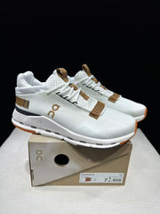 On Cloudnova 2 Sneakers, Ivory and Brown