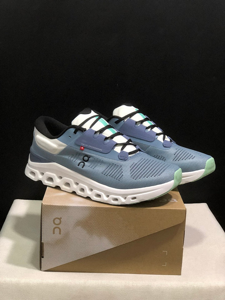 On Cloudstratus 3 Running Shoes, Blue Gray