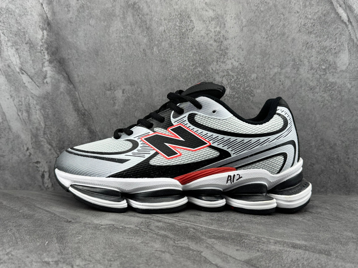 New Balance Black and White Running-Style Sneakers