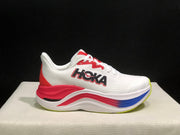 HOKA Skyward X Running Shoes, White Red Blue
