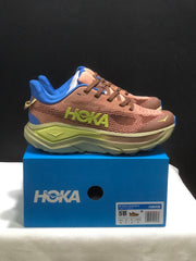 HOKA Challenger 8 Trail Running Shoes Brown Blue