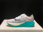 HOKA Mach X 2 Running Shoes, White and Turquoise