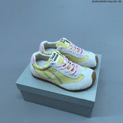 Ribbon and Pearl Bow Low-Top Sneakers