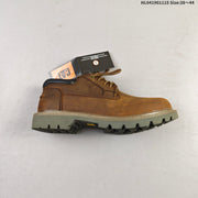 CAT Brown Low-Cut Lace-Up Utility Boots HL041901115