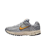 Nike FJ4151-001 Gray Running Sneakers with Orange Swoosh