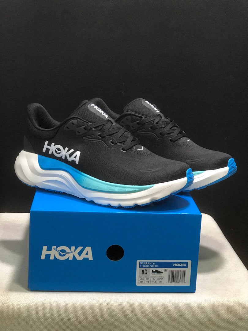 HOKA Arahi 8 Running Shoes, Black Blue