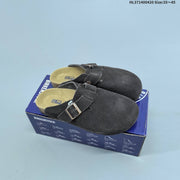 Birkenstock Boston VL Suede Clogs with Adjustable Buckle