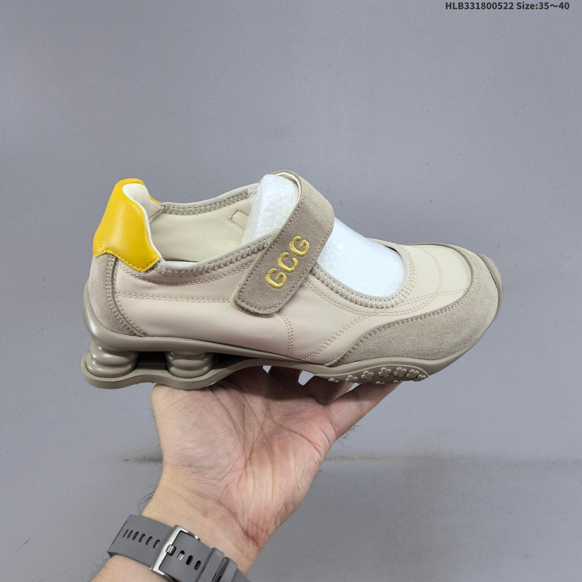 GG-CC G26U9213 Mary Jane Sneakers with Sculpted Sole