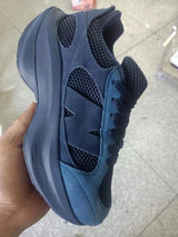 Navy Blue and Black Mesh Sneakers