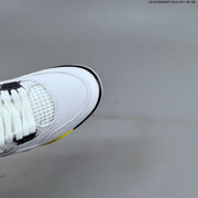 Jordan Air Jordan 4 Retro White Yellow Black Sneakers