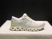 On Cloud X 4 Sneakers, White and Yellow