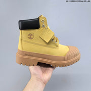 Timberland Yellow High-Top Lace-Up Boots