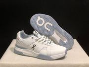 On The Roger Clubhouse Pro Tennis Shoes White Grey