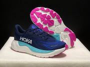 HOKA Arahi 8 Running Shoes, Navy Blue and Aqua