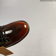 Dr. Martens 1461 Smooth Platform Shoes in Cherry Brown