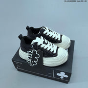 SHOOT BRAND Black and White Platform Sneakers HL141800421